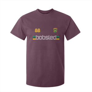 Jamaica Bobsled 1988 Sports Jersey Style T Shirt For Kid Retro Winter Games Team Island Jamaican Pride