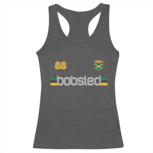 Jamaica Bobsled 1988 Sports Jersey Style Racerback Tank Top Retro Winter Games Team Island Jamaican Pride