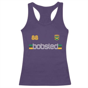 Jamaica Bobsled 1988 Sports Jersey Style Racerback Tank Top Retro Winter Games Team Island Jamaican Pride