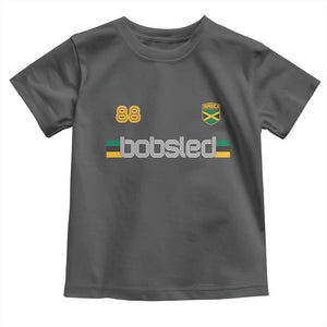 Jamaica Bobsled 1988 Sports Jersey Style Toddler T Shirt Retro Winter Games Team Island Jamaican Pride