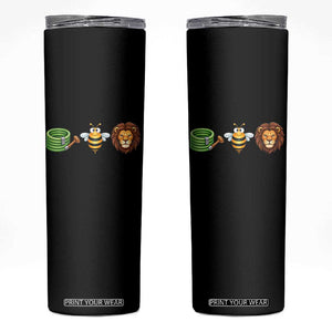 Hose Bee Lion Meme Slang Funny Wordplay Pun Graphic Skinny Tumbler