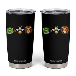 Hose Bee Lion Meme Slang Funny Wordplay Pun Graphic Tumbler Cup