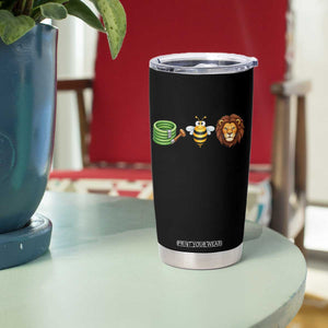 Hose Bee Lion Meme Slang Funny Wordplay Pun Graphic Tumbler Cup