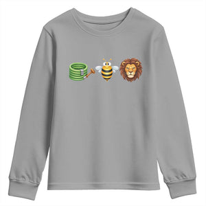 Hose Bee Lion Meme Slang Funny Wordplay Pun Graphic Youth Sweatshirt