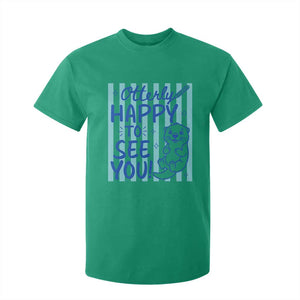 Cute Otter Pun Back To School Retro Preppy T Shirt For Kid Otterly Happy To See You