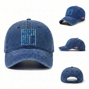 Cute Otter Pun Back To School Retro Preppy Washed Cotton Baseball Cap Otterly Happy To See You