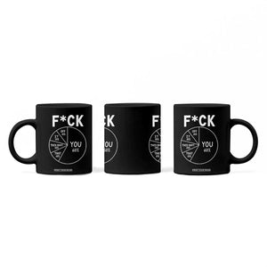 Funny Fuck Profanity Pie Chart You Off It This Shit That Coffee Mug Sarcastic Anti Social Office Humor