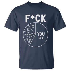 Funny Fuck Profanity Pie Chart You Off It This Shit That T Shirt Sarcastic Anti Social Office Humor