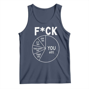 Funny Fuck Profanity Pie Chart You Off It This Shit That Tank Top Sarcastic Anti Social Office Humor
