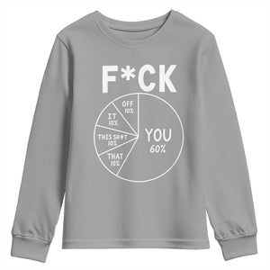 Funny Fuck Profanity Pie Chart You Off It This Shit That Youth Sweatshirt Sarcastic Anti Social Office Humor