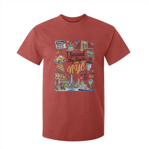I Survived My Trip To NYC Iconic Symbols Graphic T Shirt For Kid Funny New York City Travel Humor Vacation Souvernir