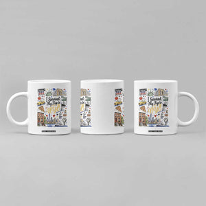 I Survived My Trip To NYC Iconic Symbols Graphic Coffee Mug Funny New York City Travel Humor Vacation Souvernir