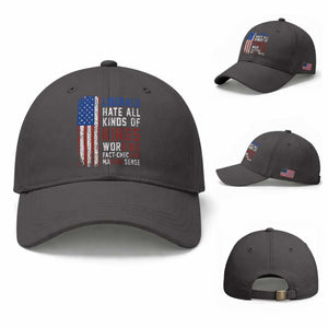 Liberals Hate All Kinds Of Kings American Flag Baseball Cap Working Fact Checking Making Sense Patriotic Sarcasm