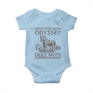 Funny Trojan Horse You Odyssey Deez Nuts Baby Onesie Offensive Adult Humor Greek Mythology Humor