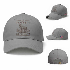 Funny Trojan Horse You Odyssey Deez Nuts Baseball Cap Offensive Adult Humor Greek Mythology Humor