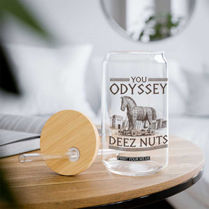 Funny Trojan Horse You Odyssey Deez Nuts Glass Can Offensive Adult Humor Greek Mythology Humor