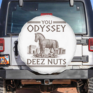 Funny Trojan Horse You Odyssey Deez Nuts Spare Tire Cover Offensive Adult Humor Greek Mythology Humor