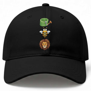 Hose Bee Lion Meme Slang Funny Sarcastic Pun Graphic Baseball Cap
