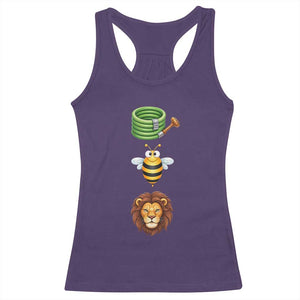 Hose Bee Lion Meme Slang Funny Sarcastic Pun Graphic Racerback Tank Top
