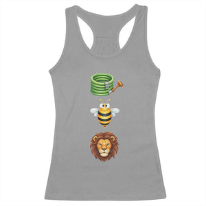 Hose Bee Lion Meme Slang Funny Sarcastic Pun Graphic Racerback Tank Top