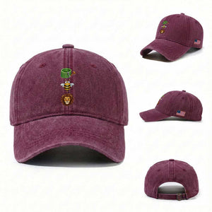 Hose Bee Lion Meme Slang Funny Sarcastic Pun Graphic Washed Cotton Baseball Cap