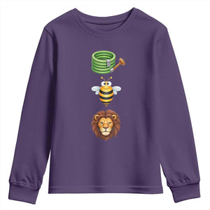 Hose Bee Lion Meme Slang Funny Sarcastic Pun Graphic Youth Sweatshirt