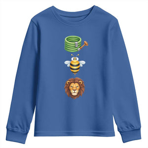 Hose Bee Lion Meme Slang Funny Sarcastic Pun Graphic Youth Sweatshirt