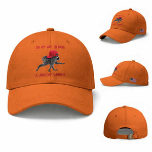 On My Way To Have A Jimothy Summer Baseball Cap Funny Viral Seattle Raccoon Wearing Red Cap
