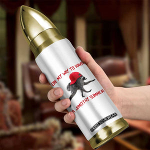 On My Way To Have A Jimothy Summer Bullet Tumbler Funny Viral Seattle Raccoon Wearing Red Cap