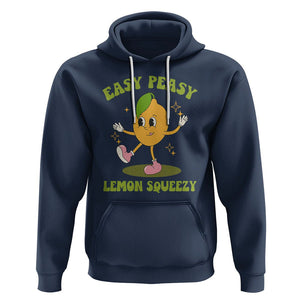 Sarcastic Quotes Hoodie Easy Peasy Lemon Squeezy Lemonade Lemon Funny Quotes TS02 Navy Printyourwear