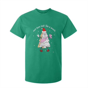 Boujee Christmas Tree Cake T Shirt For Kid Out Here Lookin' Like A Snack TS02 Irish Green Print Your Wear