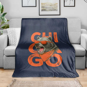 Cool Chicago Pride Br Graphic Throw Blanket TS02 Print Your Wear