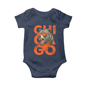 Cool Chicago Pride Br Graphic Baby Onesie TS02 Navy Print Your Wear