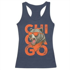 Cool Chicago Pride Br Graphic Racerback Tank Top TS02 Navy Print Your Wear