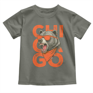 Cool Chicago Pride Br Graphic Toddler T Shirt TS02 Military Green Print Your Wear