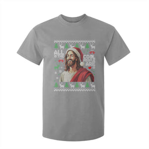 Funny Jesus Birthday T Shirt For Kid All the Cool People Are Born in December TS02 Sport Gray Print Your Wear