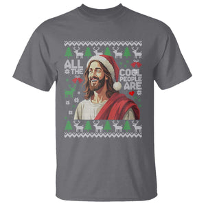 Funny Jesus Birthday T Shirt All the Cool People Are Born in December TS02 Charcoal Print Your Wear
