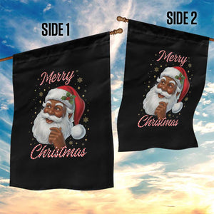 Merry Christmas Black Santa Claus Garden Flag Retro Nostalgic Festive Holiday TS02 Print Your Wear