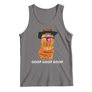 Goop Goop Goop Meme Tank Top Unhinged Cowboy Peanut Core Weirdos TS02 Deep Heather Print Your Wear