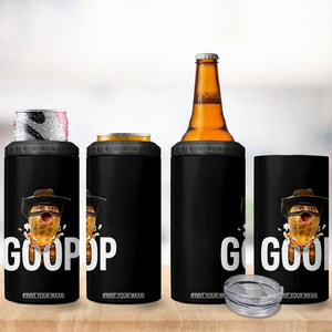 Goop Meme Explosion 4 in 1 Can Cooler Tumbler Screaming Peanut Cowboy Brainrot Energy TS02 Print Your Wear