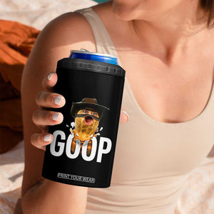 Goop Meme Explosion 4 in 1 Can Cooler Tumbler Screaming Peanut Cowboy Brainrot Energy TS02 Print Your Wear