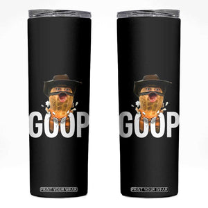 Goop Meme Explosion Skinny Tumbler Screaming Peanut Cowboy Brainrot Energy TS02 Black Print Your Wear