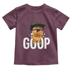 Goop Meme Explosion Toddler T Shirt Screaming Peanut Cowboy Brainrot Energy TS02 Maroon Print Your Wear