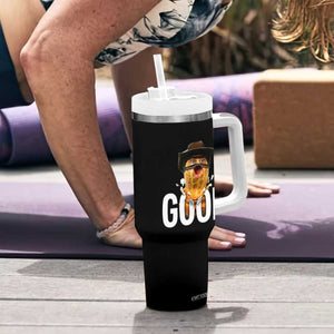 Goop Meme Explosion Tumbler With Handle Screaming Peanut Cowboy Brainrot Energy TS02 Print Your Wear