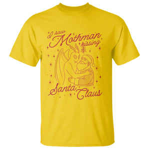 I Saw Mothman Kissing Santa Claus T Shirt Funny Cryptid Christmas Gag Gift TS02 Daisy Print Your Wear