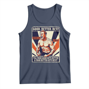 Good Better Best Shirtless Ben Tank Top Retro Funny Football Coach Meme Gift for Fans TS02 Navy Print Your Wear