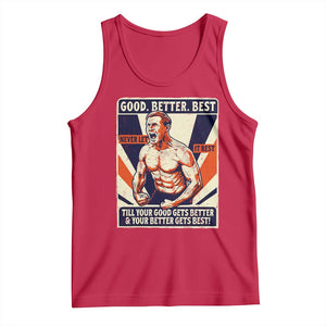 Good Better Best Shirtless Ben Tank Top Retro Funny Football Coach Meme Gift for Fans TS02 Red Print Your Wear