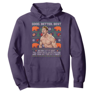 Good Better Best Shirtless Ben Hoodie Funny Football Coach Meme Ugly Sweater Gift for Fans TS02 Purple Print Your Wear