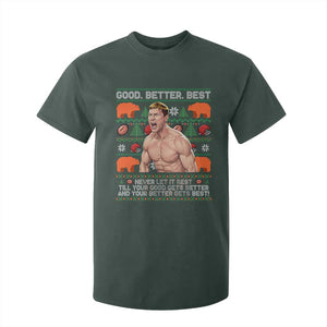 Good Better Best Shirtless Ben T Shirt For Kid Funny Football Coach Meme Ugly Sweater Gift for Fans TS02 Dark Forest Green Print Your Wear