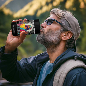 All the Cool People Are Born in December 4 in 1 Can Cooler Tumbler Funny Trippy Neon Jesus Birthday Meme TS02 Print Your Wear